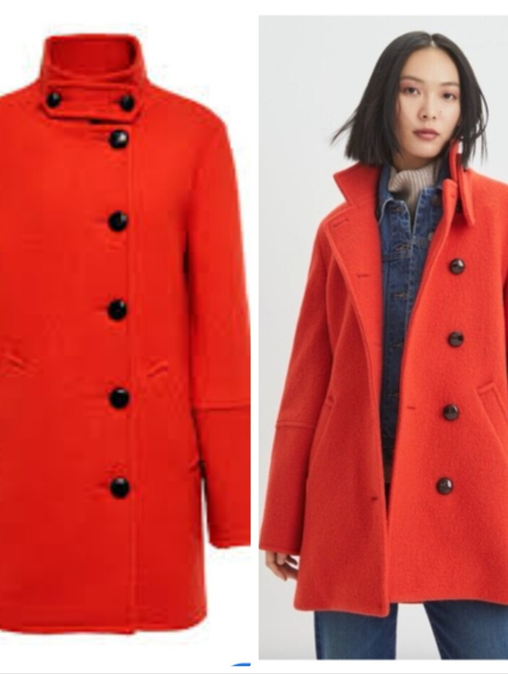 Veronica Beard Chapman Virgin Wool Coat Red Size Xs